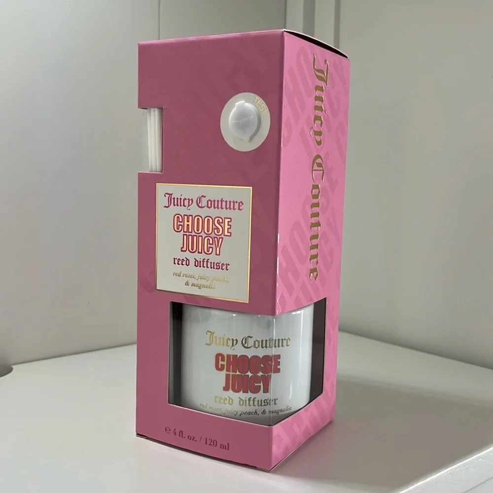 JUICY COUTURE CHOOSE JUICY REED DIFFUSER VASE SET